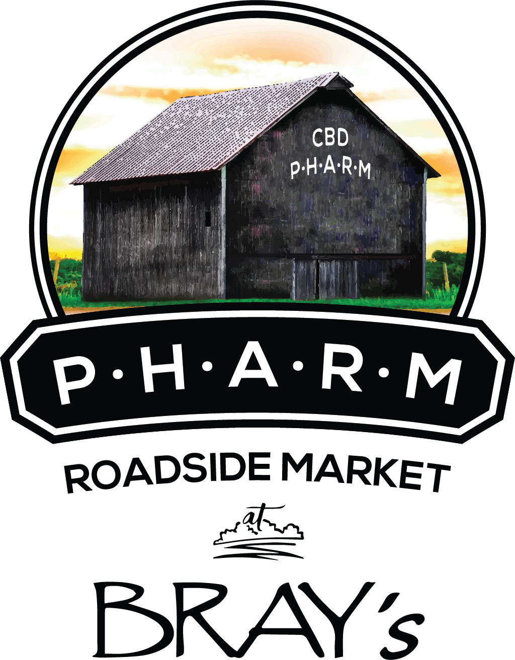 PHARM Roadside Market at BRAY'S Logo BARN